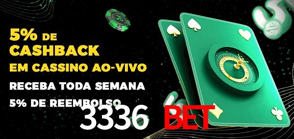 Promoções do cassino ao Vivo 3336 Bet